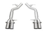 SOUL 12-18 BMW F06 / F12 / F13 M6 Resonated Muffler Bypass Exhaust - 3.5in Strght Cut Sig Satin Tips