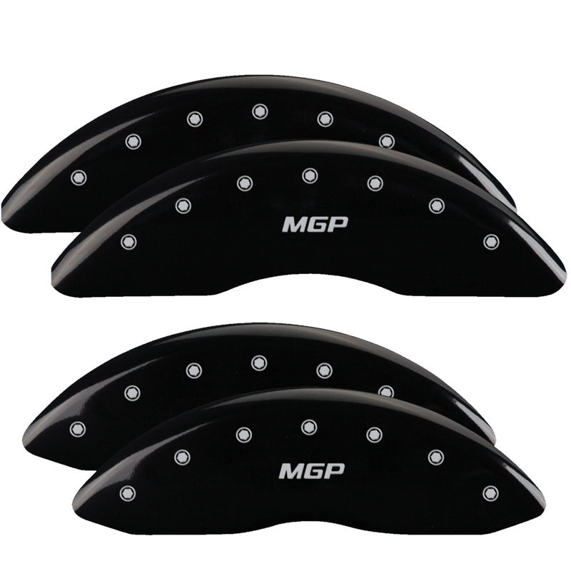 MGP 4 Caliper Covers Engraved Front & Rear Hemi Black finish silver ch