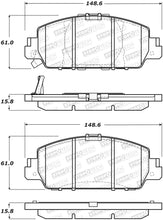 Load image into Gallery viewer, StopTech Street Performance 13-15 Honda Accord EX/EXL Front Brake Pads