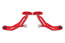 BMR 10-14 Ford Mustang Adj. Lower A-Arms w/ Delrin/Rod End / 19mm Tall Ball Joint - Red - GTR Auto