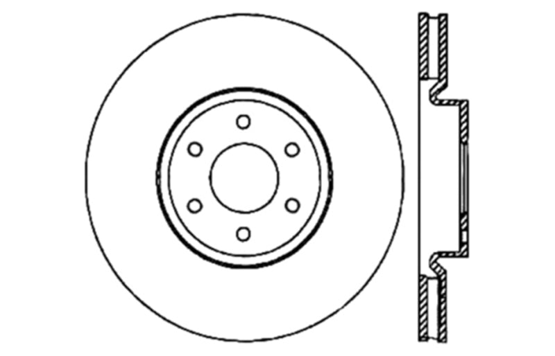 StopTech Slotted & Drilled Sport Brake Rotor