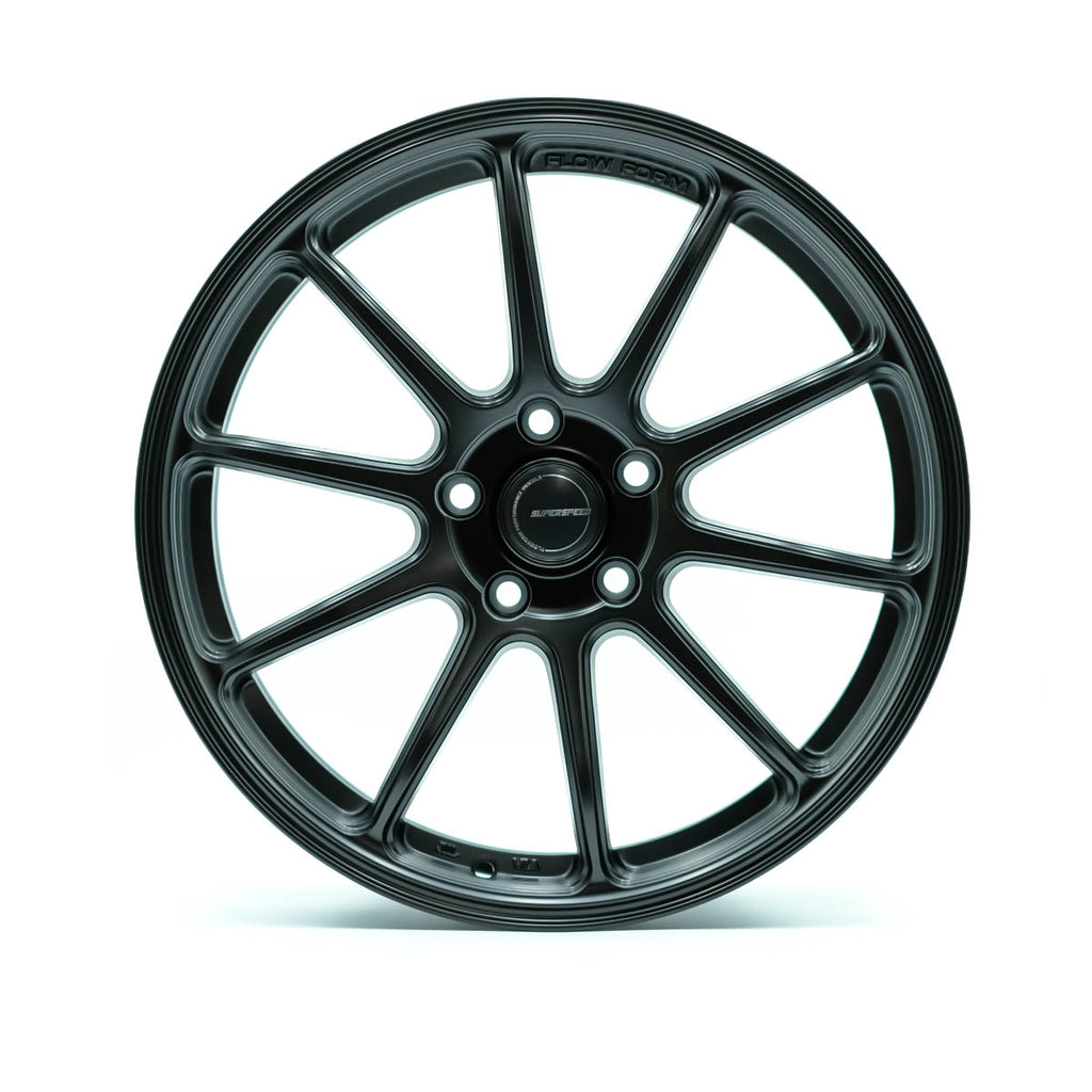 RF03RR Flow Form Matt Black 18x8.5 +45 5x114.3 CB73.1 Cone seat