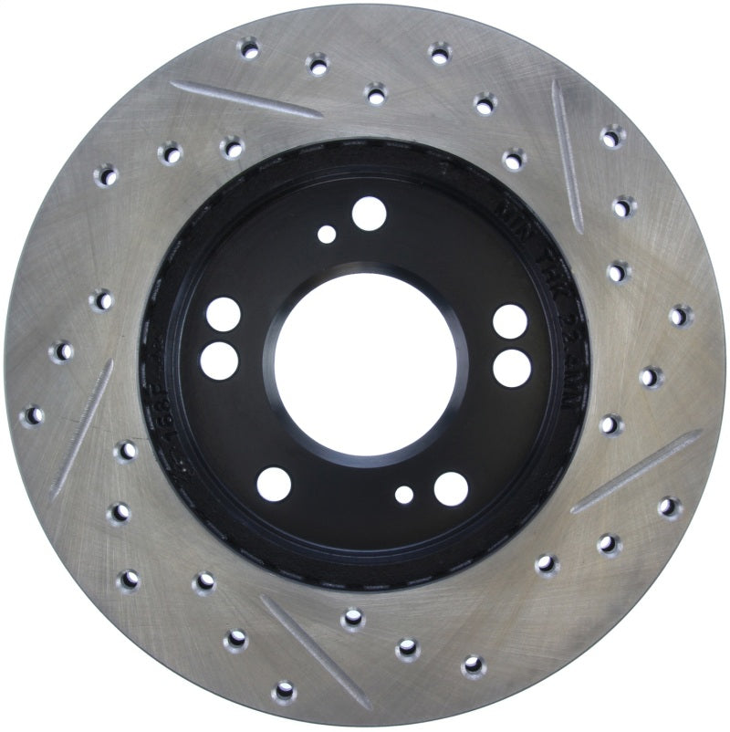 StopTech 90-99 Eagle Talon / 4/89-01 Mitsubishi Eclipse Right Front Slotted & Drilled Rotors