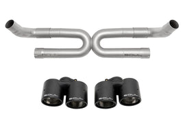 SOUL 17-19 Porsche 991.2 Carrera (Non-PSE) Perf. Exhaust w/o Drone Tubes - S Model - Carbon Tips