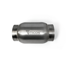 Load image into Gallery viewer, Ticon Industries 3.5in Body x 12in Length 2.5in Inlet/Outlet Titanium Bullet Resonator