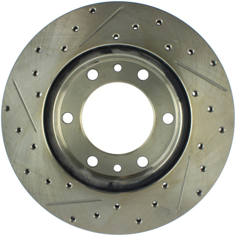 StopTech 81-89 Toyota Land Cruiser Slotted & Drilled Front Left Rotor