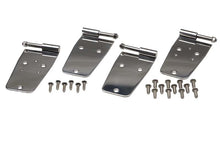 Load image into Gallery viewer, Kentrol 76-93 Jeep CJ/Wrangler YJ Door Hinge Set 4 Pieces - Polished Silver