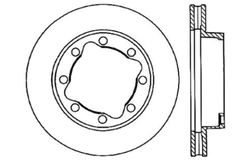 StopTech Drilled Sport Brake Rotor