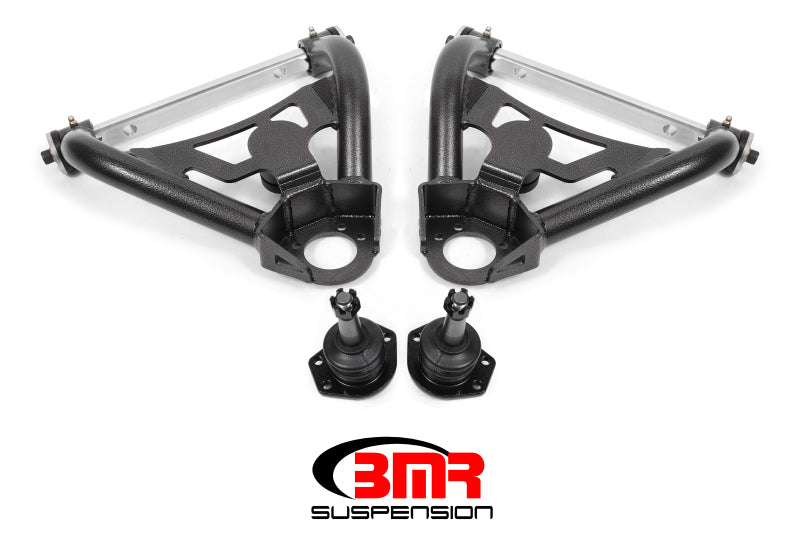 BMR 64-72 A-Body Pro-Touring Upper A-Arms w/ Tall Ball Joint (Delrin) - Black Hammertone - GTR Auto