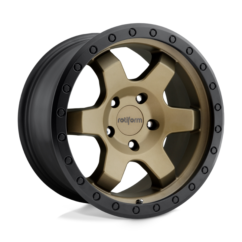 Rotiform R150 SIX-OR Wheel 20x9 6x135 1 Offset - Matte Bronze Black Bead Ring