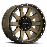 Raceline 934BZ Clutch 17x9in / 6x139.7 BP / -12mm Offset / 106.1mm Bore - Bronze Wheel