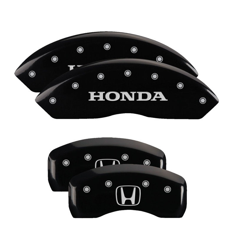 MGP 4 Caliper Covers Engraved Front & Rear Honda Yellow Finish Black Char 2004 Honda S2000