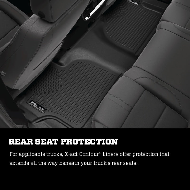 Husky Liners 18-22 Ford Expedition / 18-19 Lincoln Navigator X-Act Contour Black Front Floor Liners - GTR Auto