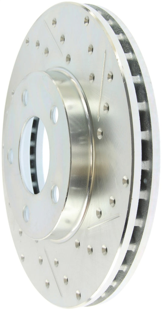 StopTech Select Sport 94-02 Ford Mustang (Excl Cobra) Slotted and Drilled Left Front Rotor