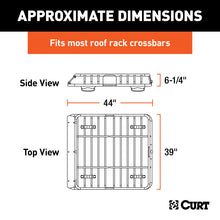 Load image into Gallery viewer, Curt 41-1/2in x 37in Roof Rack Cargo Carrier