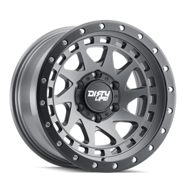 Dirty Life 9311 Enigma Pro 17x9/5x127 BP/-12mm Offset/71.5mm Hub Satin Graphite Wheel - Beadlock