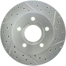 Load image into Gallery viewer, StopTech Select Sport 99-04 Jeep Grand Cherokee SportStop Slotted &amp; Drilled Front Left Rotor