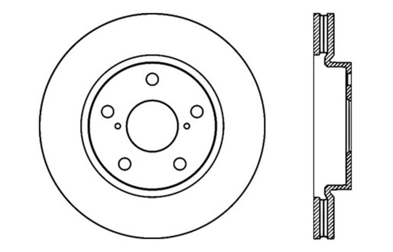 StopTech Drilled Sport Brake Rotor