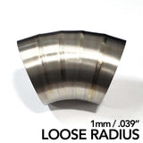 Ticon Industries 4in Dia 1.37D Loose Radius 90Deg Bend 1mm/.039in Pre Welded Titanium Pie Cut - 10pk