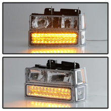 Load image into Gallery viewer, xTune 92-94 Blazer Full Size Corner/LED Bumper Headlights Chrome HD-JH-CCK88-LED-AM-C-SET