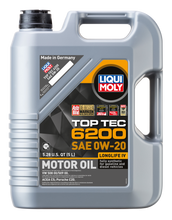 Load image into Gallery viewer, LIQUI MOLY 5L Top Tec 6200 Motor Oil SAE 0W20
