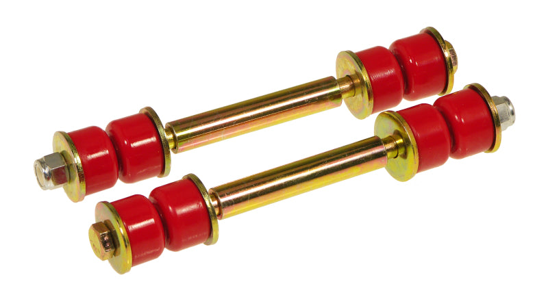 Prothane Universal End Link Set - 4 3/4in Mounting Length - Red