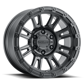 Raceline 956B Compass 18x9in / 8x170 BP / -12mm Offset / 125.2mm Bore - Satin Black Wheel