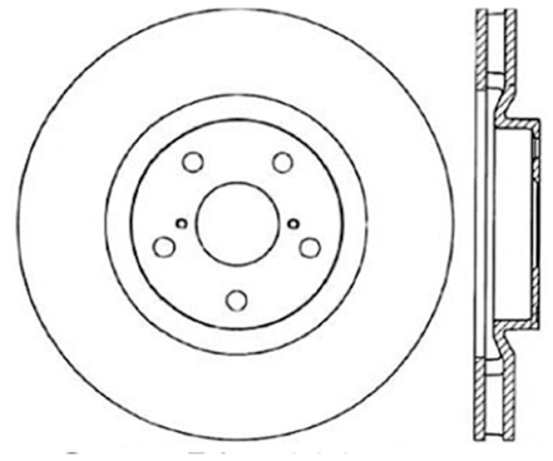 Stoptech 93-98 Toyota Supra Right Front Premium Cryostop Rotor