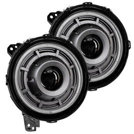 Oracle Jeep Wrangler JL Oculus Bi-LED Projector Headlights- Graphite Metallic - 5500K