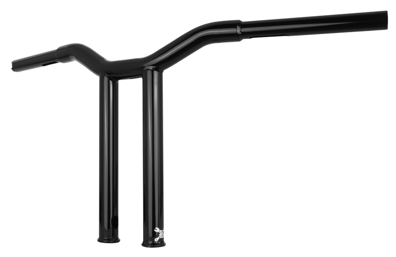 Burly Brand Dominator Straight Bar 12in - Gloss Black