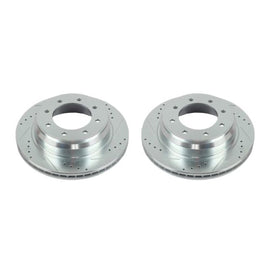 Power Stop 12-19 Nissan NV1500 Rear Evolution Drilled & Slotted Rotors - Pair