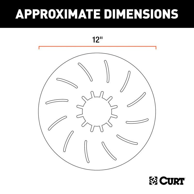 Curt 12in 5th Wheel Lube Plate