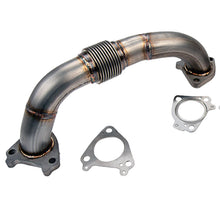 Load image into Gallery viewer, Wehrli 01-16 Chevrolet 6.6L Duramax 2in Stainless Driver Side Up Pipe w/Gaskets (Single/Twin Turbo)