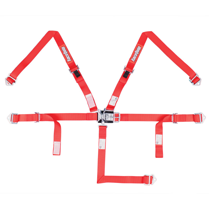 RaceQuip Red JR. L & L 5pt Harness