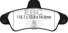 Load image into Gallery viewer, EBC 01-03 Mercury Cougar Yellowstuff Rear Brake Pads