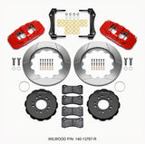 Wilwood AERO6 Front Hat Kit 14.00 Red 1964-1970 Ford Mustang w/ DSE Suspension