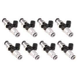 Injector Dynamics - 1050cc Injectors 60mm Length 14mm Grey Adaptor Top - Blue Bottom Adap (Set of 8) - GTR Auto