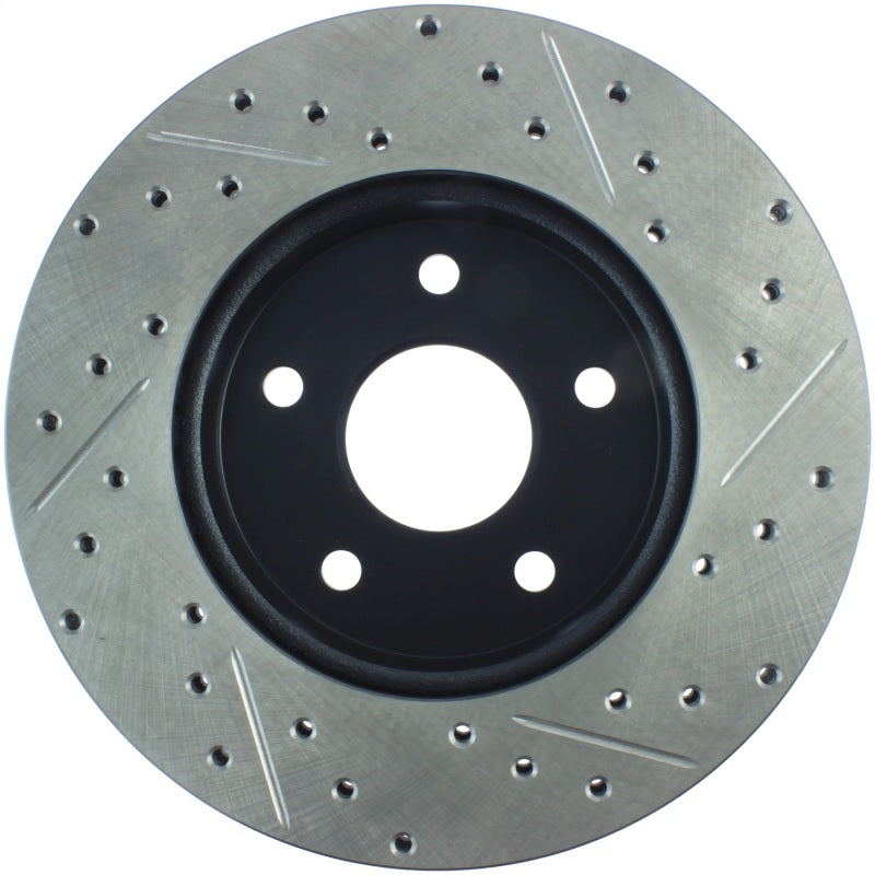 StopTech 99-04 Jeep Grand Cherokee Front Right Slotted & Drilled Rotor