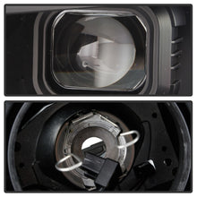 Load image into Gallery viewer, Spyder Chevy Camaro 16-18 Halogen Model Projector Headlights Black PRO-YD-CCAM16HALSI-SEQ-BK