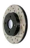 StopTech 17-18 Acura ILX Sport Slotted & Drilled Front Right Cryo Rotor