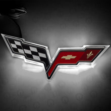 Load image into Gallery viewer, Oracle Chevrolet Corvette C6 Illuminated Emblem - Dual Intensity - White SEE WARRANTY