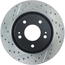 Load image into Gallery viewer, StopTech 09-15 Mitsubishi Lancer Ralliart Sport Stop Slotted &amp; Drilled Front Right Rotor