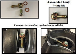 ATP Restrictor Long Banjo Style Low Profile -4 AN Oil Feed Lit (Incl Bolt) for GT25/GT28/GTX28/GTX30