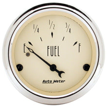 Load image into Gallery viewer, Autometer 2in 0 OHMS Empty/30 OHMS Full Antique Beige Fuel Level Gauge