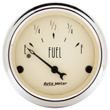 Autometer 2in 0 OHMS Empty/30 OHMS Full Antique Beige Fuel Level Gauge