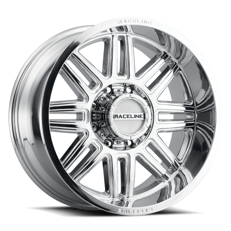 Raceline 948C Split 20x9in / 8x180 BP / 18mm Offset / 124.2mm Bore - Chrome Wheel