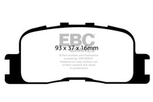 Load image into Gallery viewer, EBC 02-03 Lexus ES300 3.0 Yellowstuff Rear Brake Pads