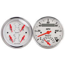 Load image into Gallery viewer, Autometer Arctic White 3-3/8 Quad Gauge and Tach/Speedo Combo