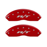 MGP 4 Caliper Covers Engraved Front & Rear RT Red finish silver ch