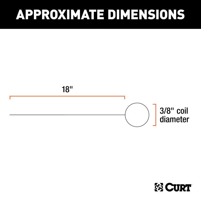 Curt Fish Wire for 3/8in Diameter Bolts